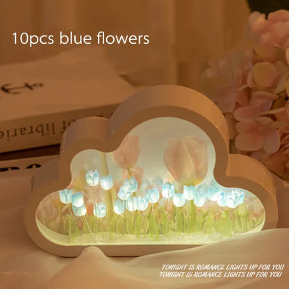 Infinite Cloud Tulip Mirror