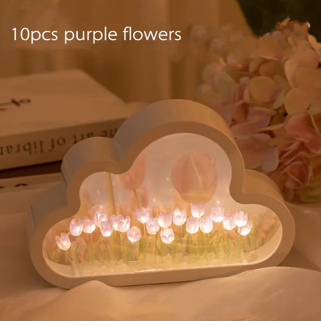 Infinite Cloud Tulip Mirror