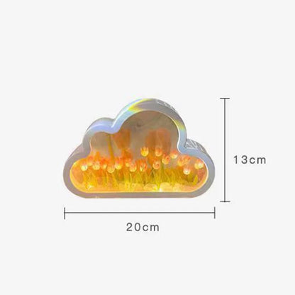 Infinite Cloud Tulip Mirror